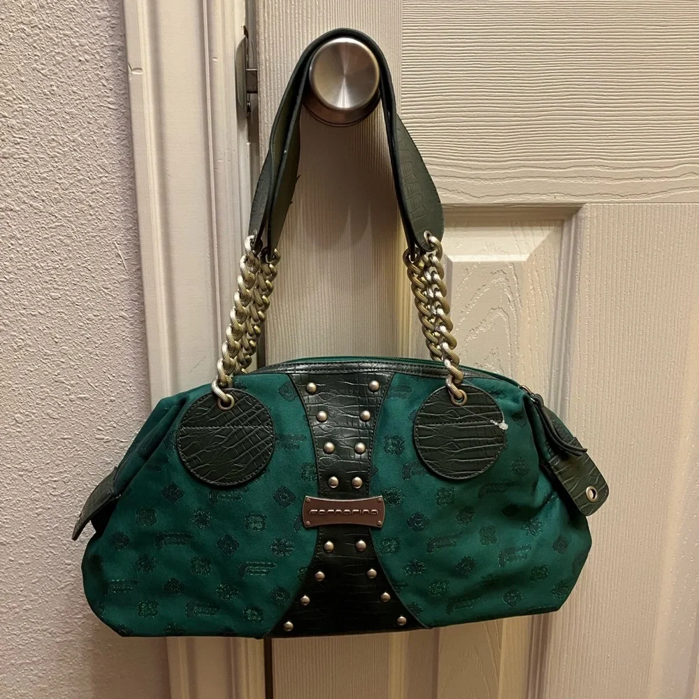 Y2K Rare Fornarina Emerald Green purse - Picture 1 of 12